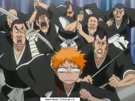 Bleach - Ichigo fugarit de cateva mii de shinigami - Diverse animeuri