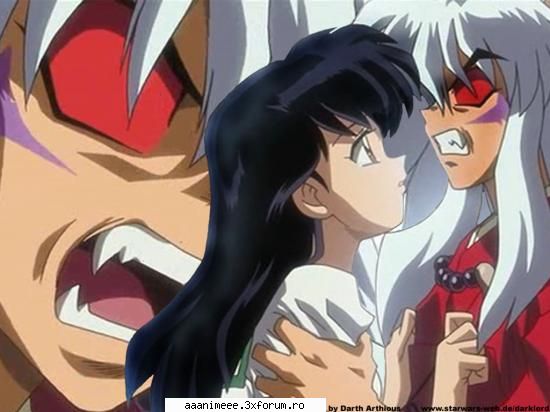 Inuyasha - Movie 2 - Castle Beyond The Looking Glass - dk nu era scena q sÃ£rutul...nu cred k-mi - Inuyasha
