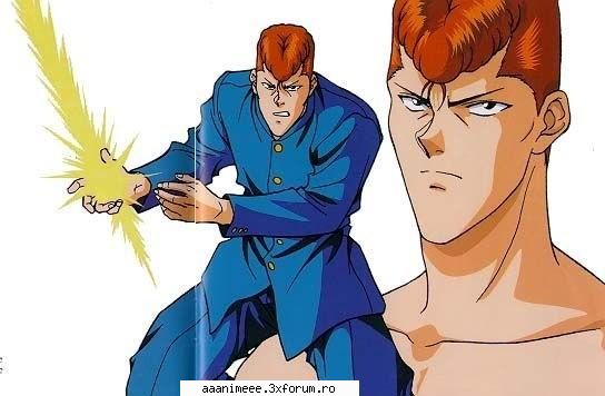 Kuwabara - si eu sunt fan kazu e dragut mereu zice cai c el - Yu Yu Hakusho