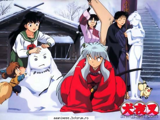 personaje preferate - inuyasha kagome miroku si shippo - Inuyasha