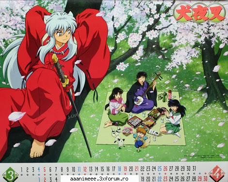 poze si avatare - acum niste poze d calendar. 1 - Inuyasha