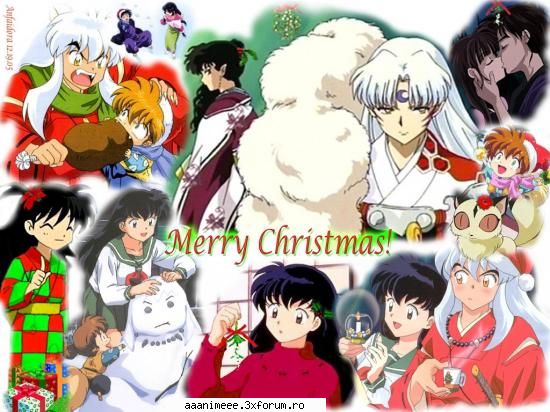 wallpapers...prea tari..... - happy christmas - Inuyasha