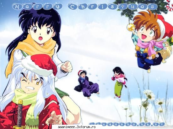 wallpapers...prea tari..... - merry christmas with inu&co ^_^ - Inuyasha